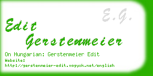 edit gerstenmeier business card